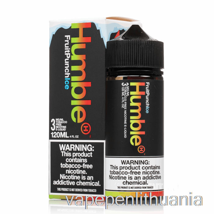 Ledinis Vaisių Punšas - Kuklios Sultys - 120 Ml 3mg Vape Skysčio